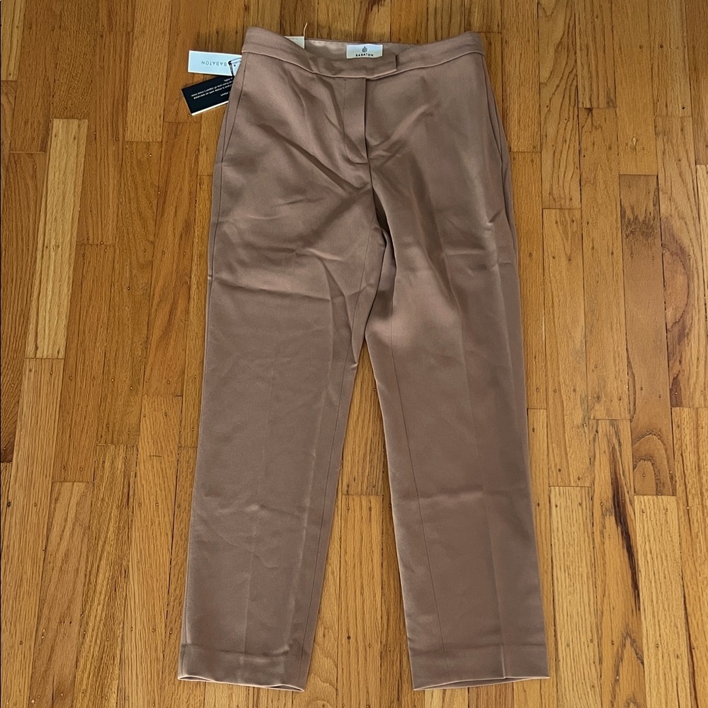 BRAND NEW! Aritzia Babaton Tux trouser dress pant ankle tan 0